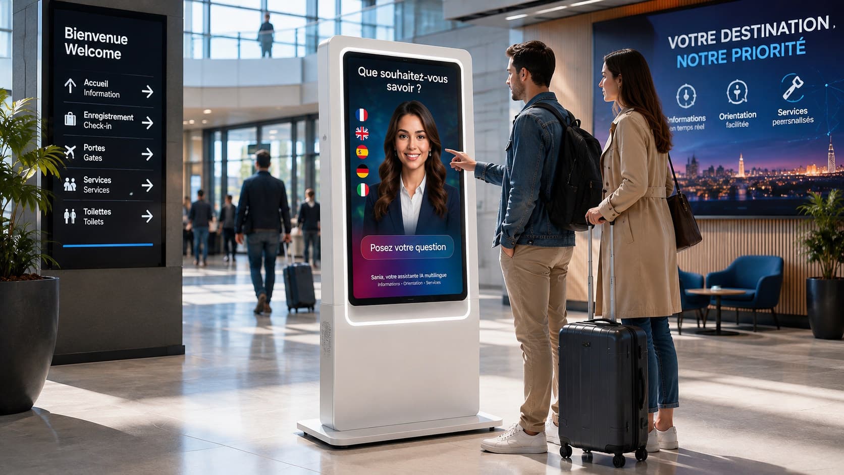 Vokal oder Touch für ein Empfangs‑Avatar: wie wählen