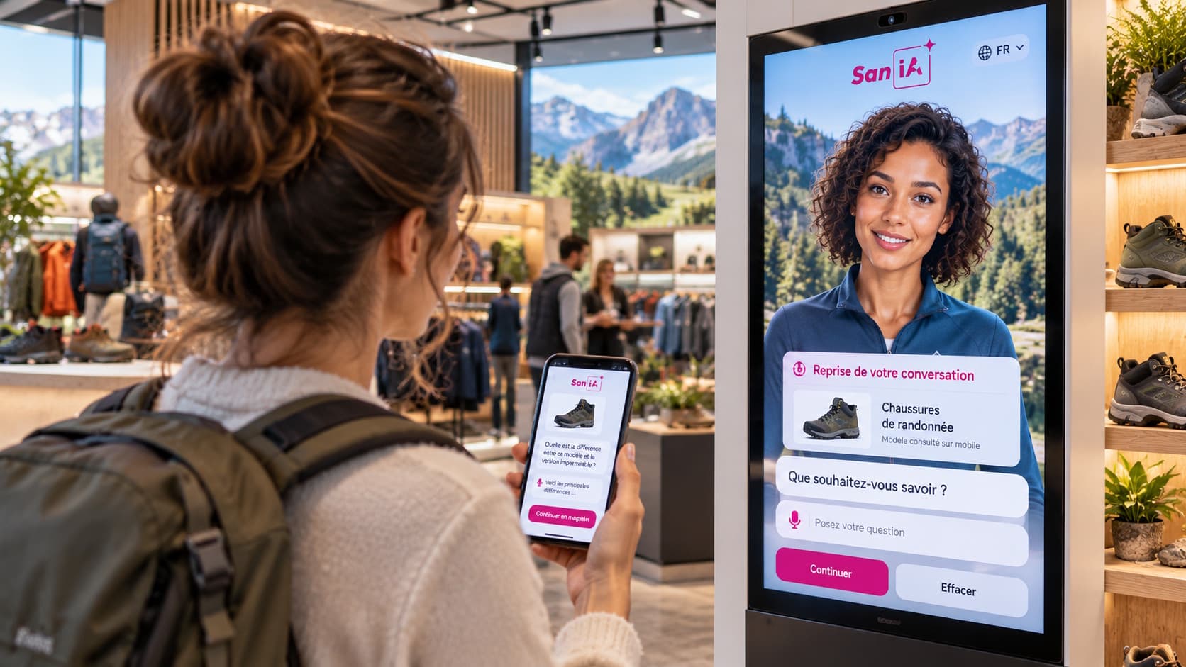 Experience immersive en magasin de sport